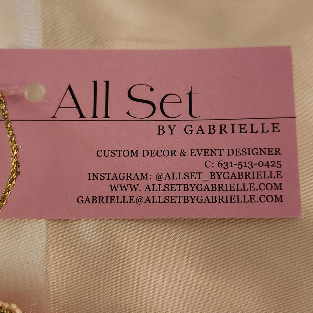 All Set by Gabrielle Pink Beaded Heart Ornament - Picture 3 of 6